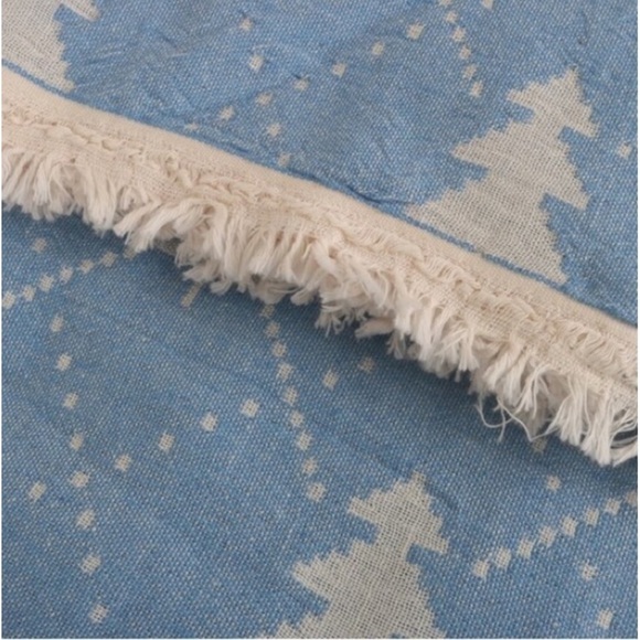 J. Crew Red Plaid Bag Fair Isle Blanket Towel Bunting Set ALL NEW Set of 3 - Picture 12 of 14